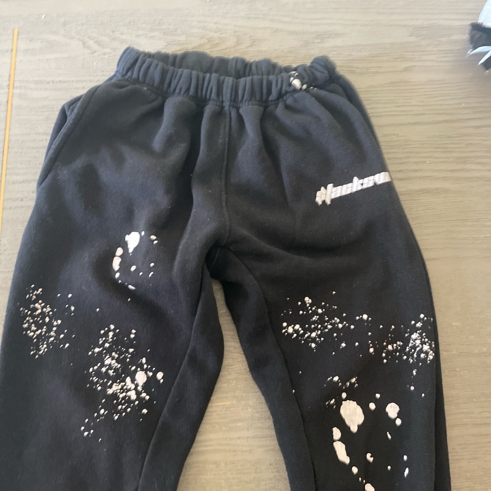 Black and painted pants very comfy and fashion